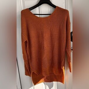 Cozy Burnt Orange Women's Sweater